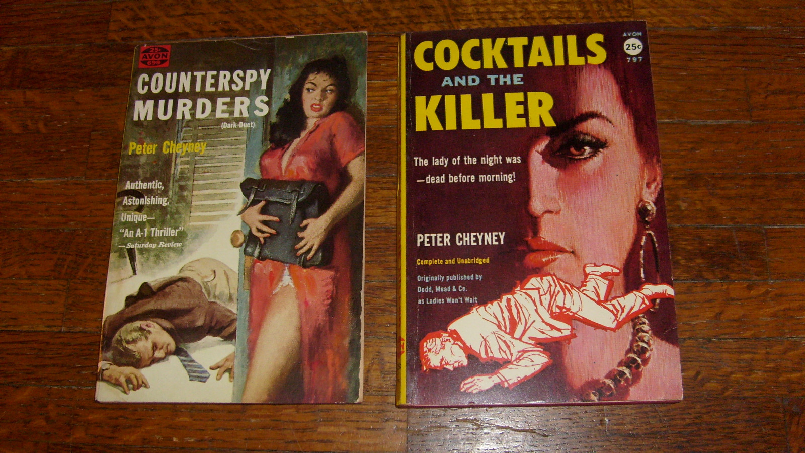 VINTAGE AVON PAPERBACKS: COCKTAILS AND THE KILLER, COUNTERSPY MURDERS ...