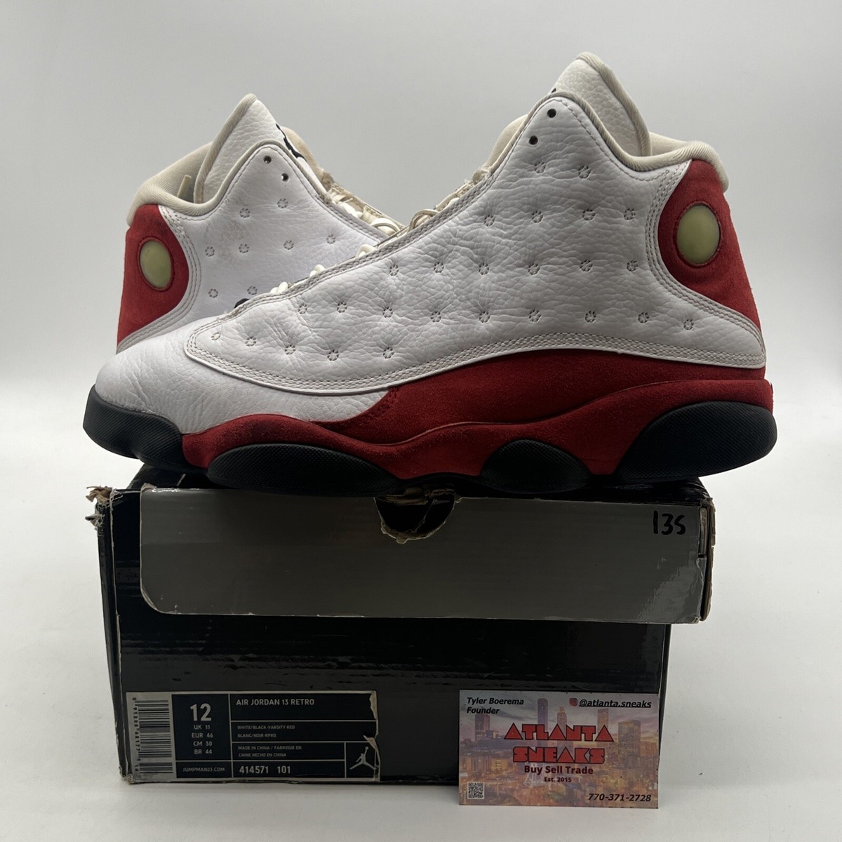 Size 12 Air Jordan 13 Retro 2010 Cherry (414571-101)