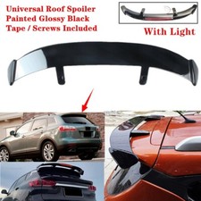 Universal Gloss Black For Mazda Cx-9 2007-2015 Rear Roof Spoiler Wing W Light
