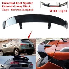 Universal Gloss Black For Mazda CX-9 2007-2015 Rear Roof Spoiler Wing W/ Light