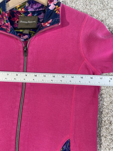 Tommy Bahama Sweatshirt Damen XXS Rosa Langarm Full Zip - Bild 4 von 5