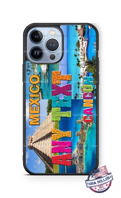 Cancun Mexico State Custom License Plate Phone Case for iPhone 16 Samsung Google
