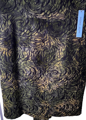 Antonio Melani Berta Formal Skirt Ivy Moss Size 2 Has Lining Rear Zipper NEW
