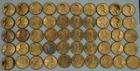 (50) 1944 Lincoln Wheat Cent Penny Roll Uncirculated RD-RB US Mint 1C Coins