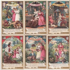 Liebig Bilder Serie A 409 Schneeweisschen u. Rosenrot 1902