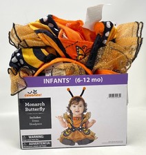 Way To Celebrate Monarch Butterfly Infant 6-12 Months Dress Up Halloween Costume
