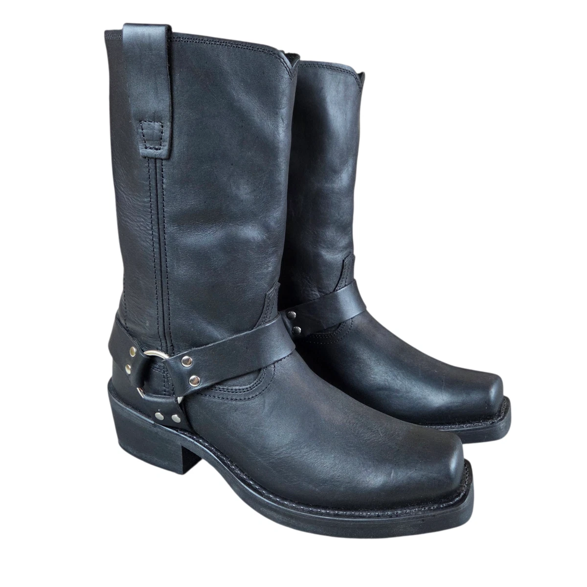 Durango DB510 Black Leather Boot Riding Moto Harness Men Biker Oiled 12 D Used Durango DB510 Men main image 3