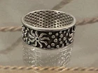 Vintage 925 Sterling Silver Sun & Dots Band Ring 5.2 Grams Size 8.75