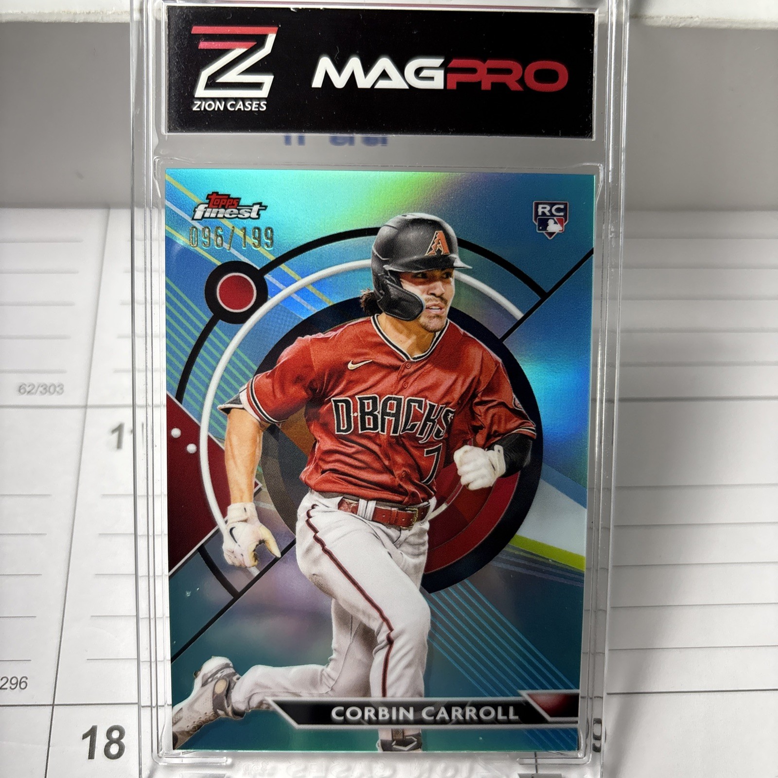 Corbin Carroll 2023 Topps Finest Aqua Refractor Rookie /199 #24