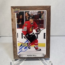 2024-25 Upper Deck Engrained Mark Bell Beehive Signature AUTO Chicago Blackhawks