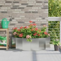 PflanzküBel Silber 120 X 60 X 35 Cm Verzinkter Stahl