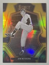 Jim Bunning 2023 Panini Select Premier Level /10 Gold Prizm Rare SSP #155 HOF