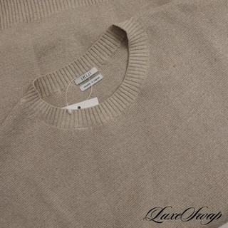 NWOT Ikiji Made in Japan Sand Speckled Linen Silk Blend Crispy Crew Sweater II