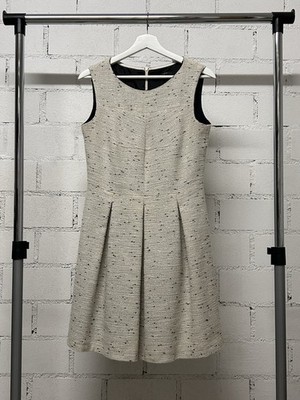   Elegantes Esprit Kleid in Creme/Schwarz  