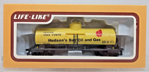 Coche cisterna escala HO realista con cúpula única Hudson's Bay aceite, amarillo #77970 - 8522 | Zustand: New