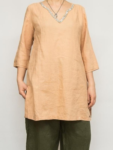 Women Didi Shirt Beige Linen M