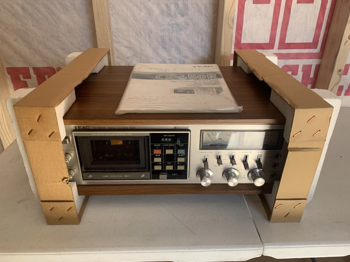 Plateau cassette stéréo vintage en teac modèle cx-211