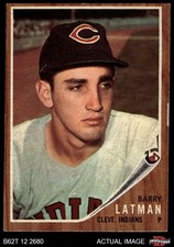 1962 Topps #145 Barry Latman Normal Tint Indians COMMON VARIATION 4 - VG/EX