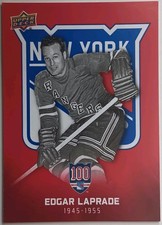2025-26 Rangers Centennial Red Edgar Laprade New York SSP