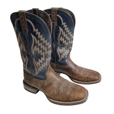 Ariat Tycoon Western Boots 10014053 Men’s Size 11D Brown Leather Wide Square Toe