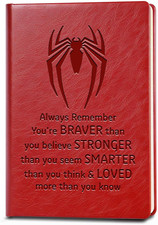 Super Spiderman Gifts Always Remember You  Re Braver than You Believe Leather Not