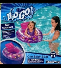 H20 Go Watercraft One Baby Boat Ages 0-1 Brand New Swimming Pool Float Purple