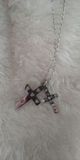 Collana con croce in argento Swarovski Disney con carta nuovi gioielli regalo