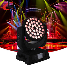 36X15W Led Zoom Moving Head Stage Lighting RGBWAUV Wedding Party Wash DJ light