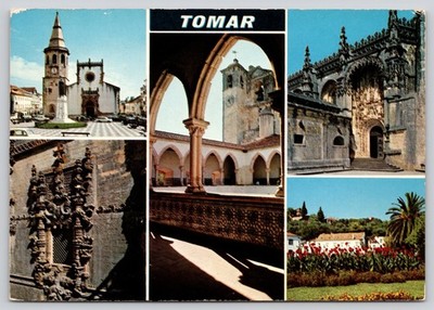 Convent of Christ Chapterhouse Window Tomar Portugal Postcard