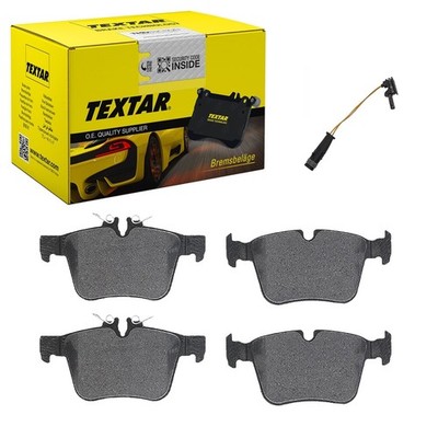 TEXTAR BREMSBELÄGE + WARNKONTAKT HINTEN passend für MERCEDES C-KLASSE W205 S205