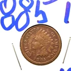 1885 indian head cent F detail pitted
