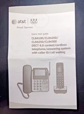 VTG Quick Start Guide for AT&T CL84100 CL84200 CL84250 CL84300 Cordless & Corded