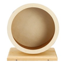 Wooden Pet Running Wheel Hamster Exercise Super-silent Wheels Toy