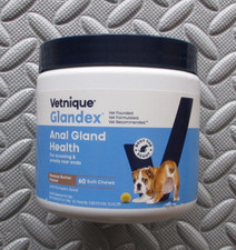 Glandex Anal Gland Health Peanut Butter Soft Chews 60 Count