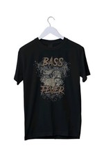 Bass Fever Fishing Cotton T-shirt for Men Kids Fisher Tee Sea Bass all Sizes 