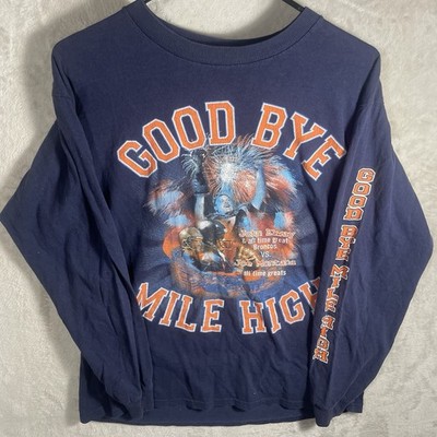 Vintage Delta Pro Weight John Elway Good Bye Mine High Shirt Adult Medium Mens