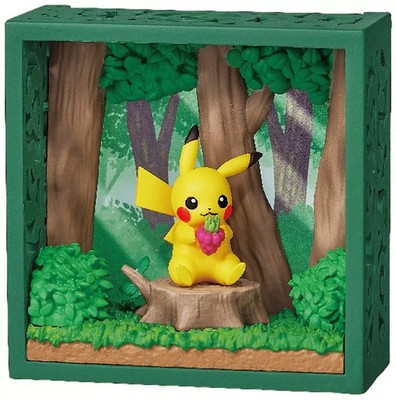 Pikachu Frame Deep Woods Figur Original Japan Pokemon Re-ment OVP neu