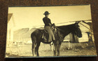 RPPC Mountain Lady  on Ironing Board Horse circa 1915             C#35 — photo 2