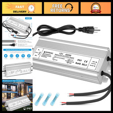 400W 12V LED Power Supply, IP67 Waterproof Driver, AC to DC Transformer for Outd