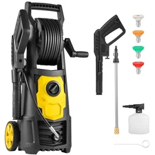 Uimoso Electric High Pressure Washer 2000PSI 1.65GPM with Hose Reel for Cleaning