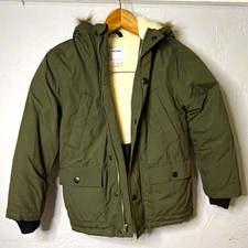 Old Navy Boys Hooded Parka Jacket Fleece Line...
