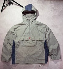 Vintage Nike Half-Zip Anorak Jacket Men's Size M Grey/Navy Sportswear Pullover
