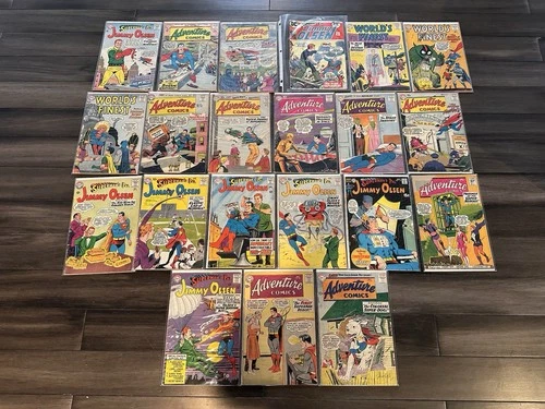 DC Adventure Comics Superman's Pal Comic Book Lot Boarded Vintage LOT of 21