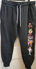 Scooby-Doo Jogger Sweatpants Size L Gray Cartoon Graphic Where Are You