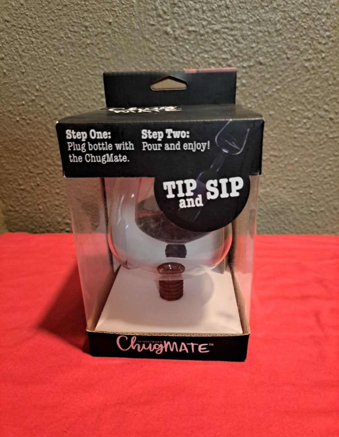 Godinger Chugmate copa de vino tapa botella copa para beber directamente