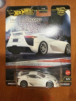 Hot Wheels Car Culture Timeless Icons Lexus LFA 1:64 White Real