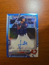 2021 Bowman Chrome - Autographs Blue Mojo Gilberto Celestino #CPA-GC /150