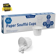 Disposable 250 Pack Paper Souffle Medicine Cups-0.75 Ounce, Dispenser Paper Cups