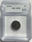 1917-S Lincoln Wheat Cent - ICG VF 35 - Just Graded/New Holder
