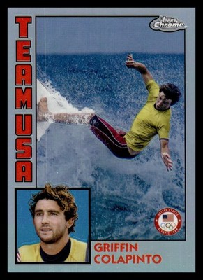 Griffin Colapinto Team USA 2024 Topps Chrome Surfing 84T-14